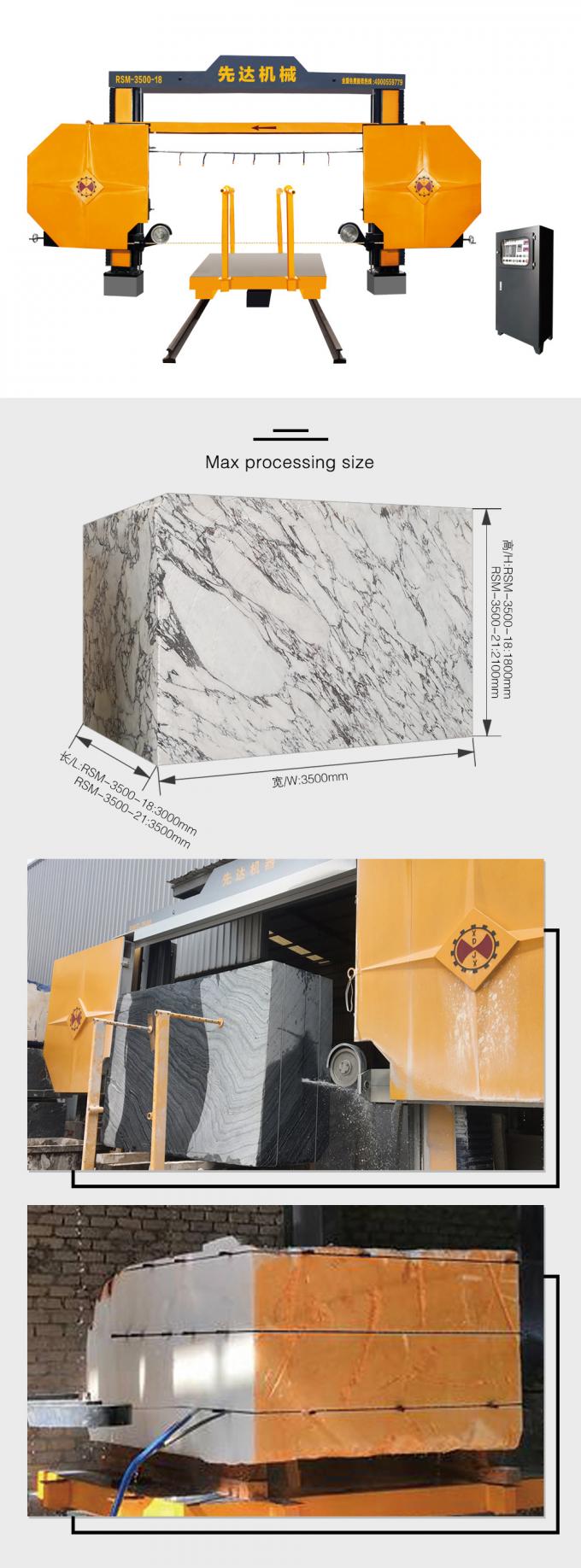 Stone Cutting Block Dividing Machine Rsm-3500-18/21 Hard Rock Cutting Stone Quarrying 0