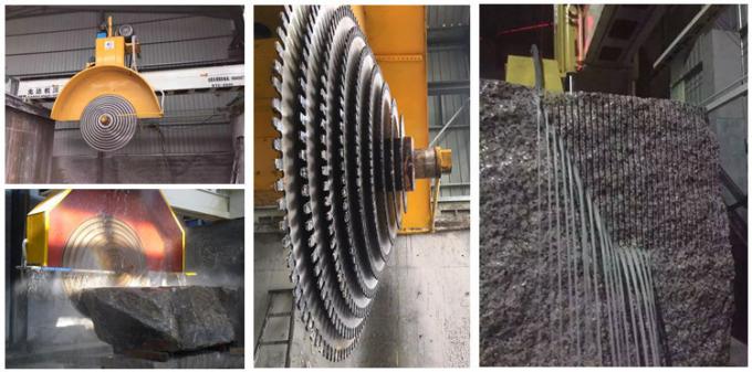 Multi Blades Granite Marble Block Cutting Machine 2500mm 2800mm 0