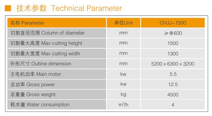 CNC Circular Slab Stone Cutting Machine Concrete Curb 0