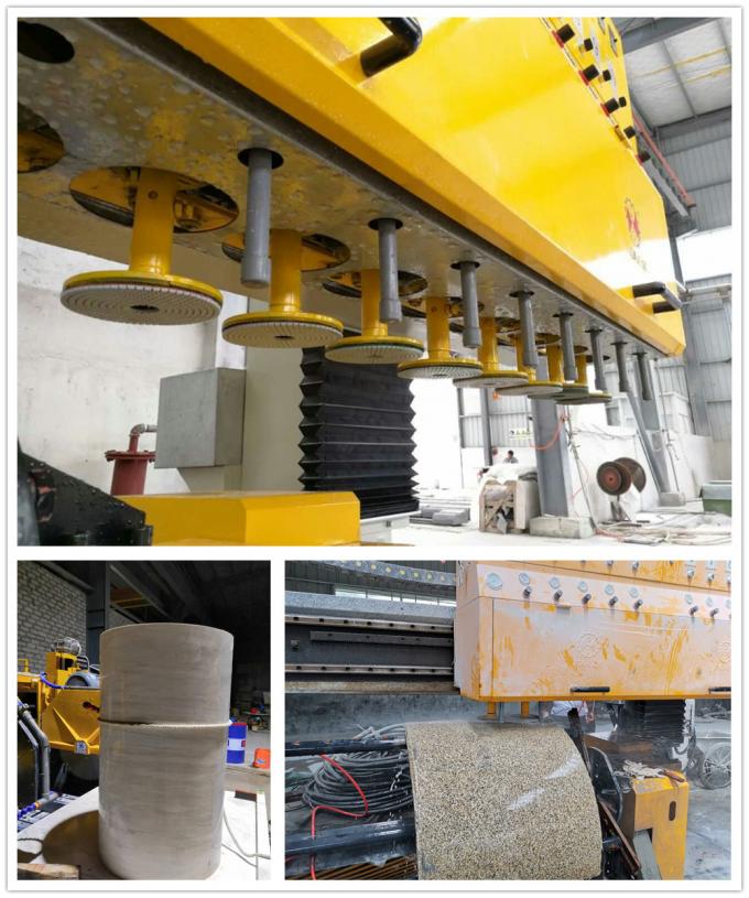 380V Circular Slab Polishing Machine For Hollow Column Processing 0