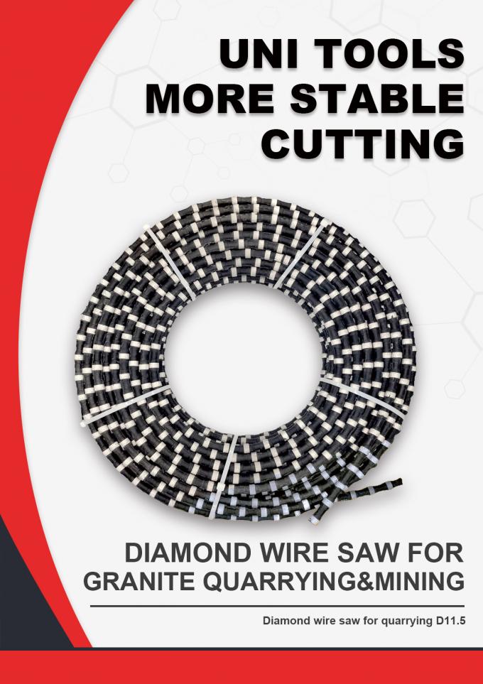 String Saw For Rocks Hard Rock Rope Cutting Stone Granite Diamond Wire Saw 11.5mm