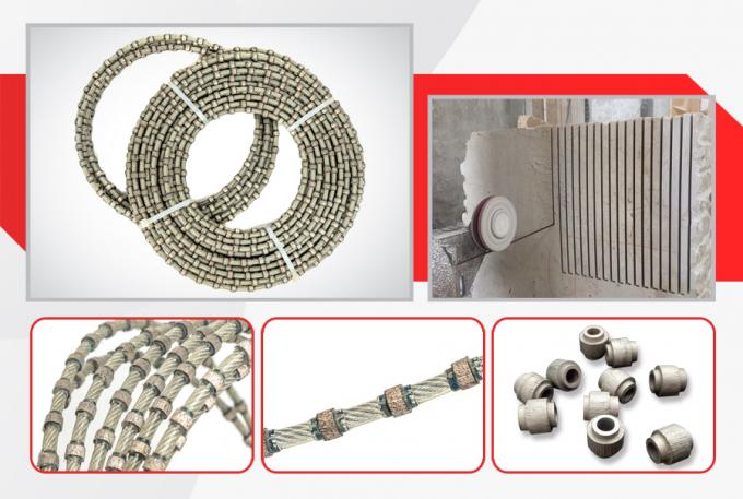 Stone Rope Cutting Cutting Stone 8.8mm Diamond Wire Cutting Rope Plastic Reinforcement