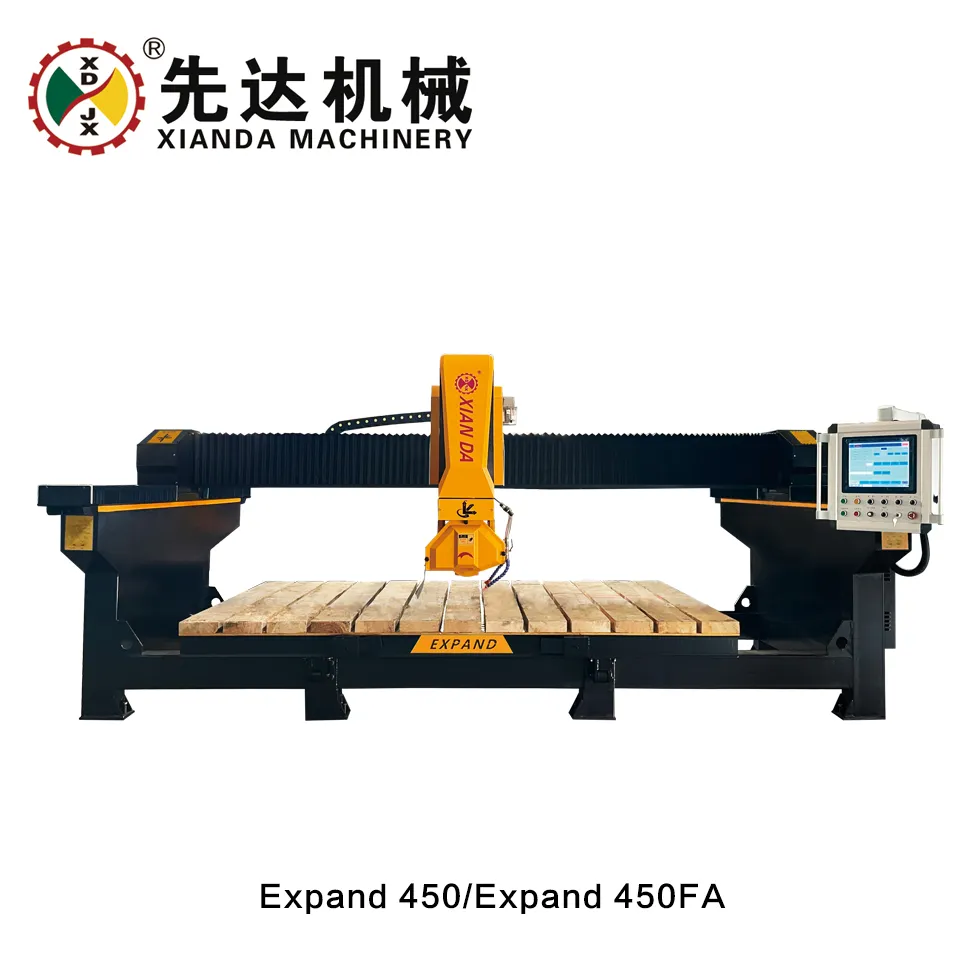 Infrared Middle Block Bridge Cutting Machine with 3200*2000mm Worktable 0-85° Tilting and 0-90° Rotation for Granite & Marble 1