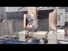 Two PCS 380V Single Pillar Stone Cutting Machine 16kw Baluster