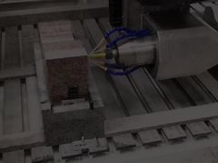 4 Axis Slab Column Carving Machine Stone Bridge Edging Simple Mar