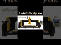 4 axis CNC bridge saw machine for countertop&basin&fan shapes&special shapes