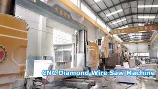 4 Axis CNC Diamond Wire Saw Machine for Granite and Marble Block Cutting and 3D Stone Profiling