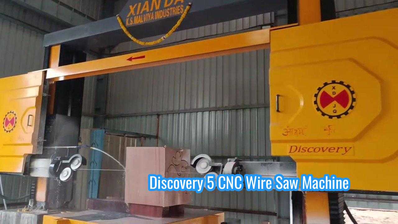 5 Axis CNC Diamond Wire Saw Machine with 11kw Main Motor for 2600 * 3000 * 1500 Stone Processing