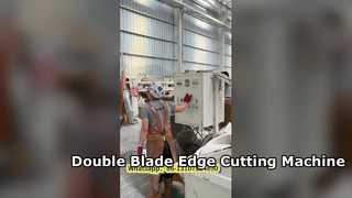 High Accuracy Double Blade Edge Cutting Machine for Column Slab Trimming and Stone Column Processing
