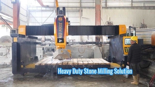Xianda Create 600 Heavy Duty 5 Axis CNC Bridge Saw | For Long-Hour Heavy Cavity Milling, Artificial 