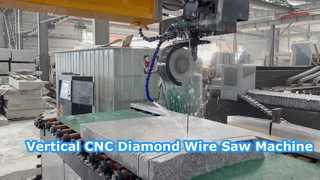 Vertical CNC Diamond Wire Saw Machine for Granite Marble