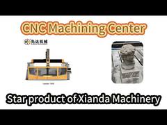 XianDa Leader1500 1500CM 5 Axis CNC Stone Machining Center Demonstration