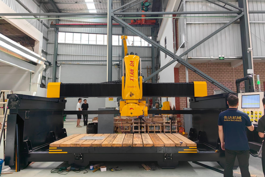 5-Axis CNC Bridge Saw for Kitchen Sinks & Countertops