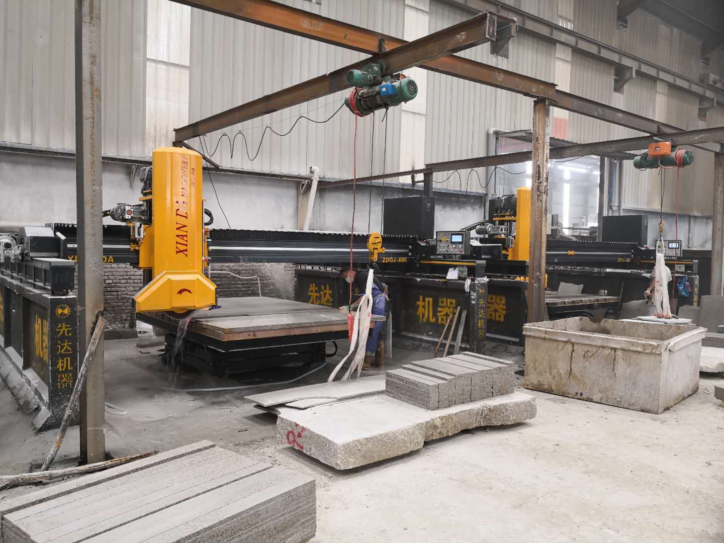 Infrared Bridge Saw Laser Stone PLC Cutting Machine for Marble & Granite
