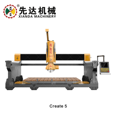 5 Axis Bridge Saw Cutting Machine Permanent Magnetic Synchronous Motor 22kw