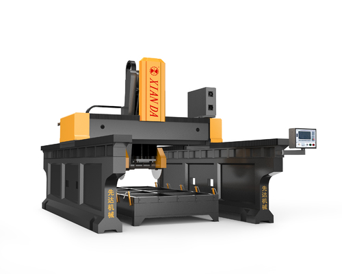 Dual Beam Bridge Type Cutting Milling Machine 3 Axis Cnc System