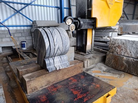 CNC Control Diamond Wire Saw Machine with High Cutting Precision and Four-Spindle Linkage for Stone Cutting