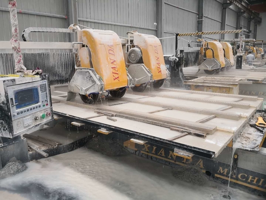 Multi Function Marble Granite PLC Linear Profiling Machine 15kw