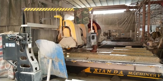 Multi Function Marble Granite PLC Linear Profiling Machine 15kw