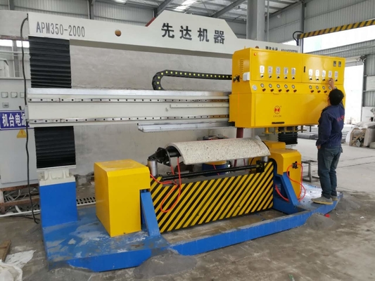 CNC Circular Stone Slab Polishing Machine 1300mm Processing Length
