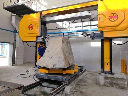 5 Axis CNC Diamond Wire Saw Stone Cutting Machine For Shaping Granite Marble Slab