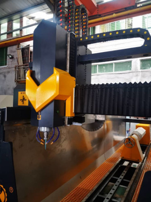 High Precision 4 Axis CNC Column Carving Machine 7.5kw