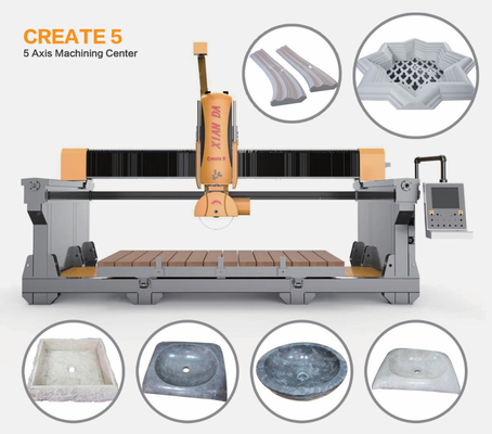 Precision 5 Axis Bridge Cutting Machine for Countertop and Special shapes