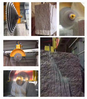 High Precision Block Bridge Cutting Machine for 15m3/H Water Consumption and Safety System