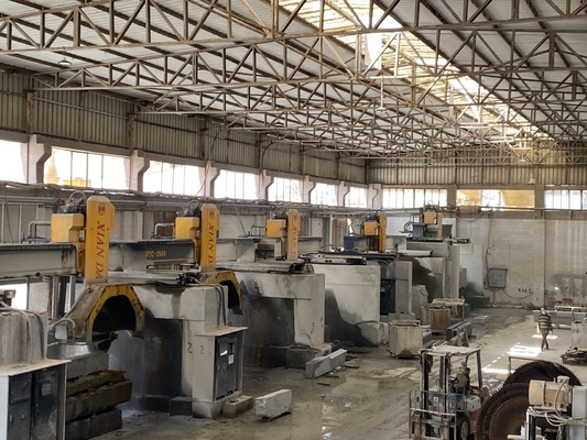 High Precision Block Bridge Cutting Machine for 15m3/H Water Consumption and Safety System