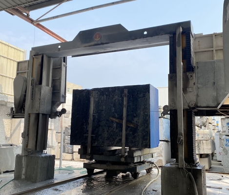 1300*2500mm Trolley Stone Machine for Block Dividing and 4m3/H Water Consumption