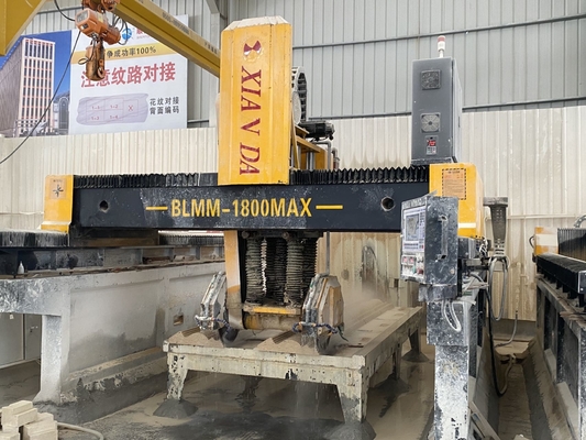 Stone Profile Cutting Machine With Dual Beam Bridge Type Linear Cutting And Milling