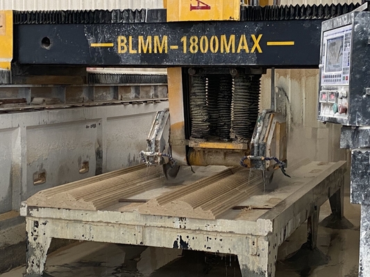 Stone Profile Cutting Machine With Dual Beam Bridge Type Linear Cutting And Milling