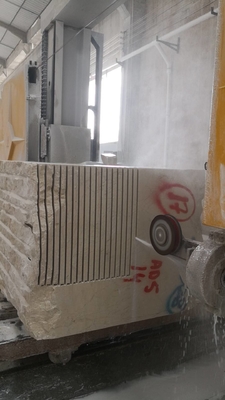 4 Axis Diamond Wire Saw Machine For Processing The Circular Stone Slab，column，letter，characters