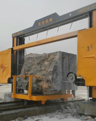 Diamond Wire Saw Machine For Block Diving By PLC Control