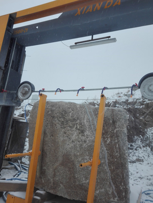 Diamond Wire Saw Machine For Block Diving By PLC Control