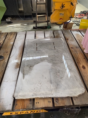 High Precision 4 Axis Bridge Stone Slab Cutting Machine For Fan-shaped Plates And Special Shaped Edge Profiling