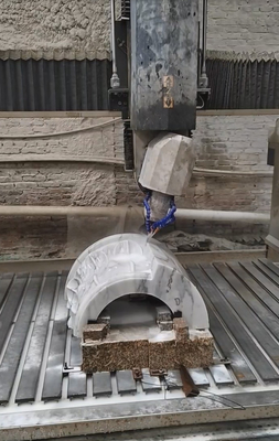 4 Axis CNC Arc Slab&Column Stone Carving Machine