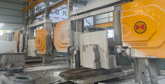 5 Axis CNC diamond wire saw machine with 360° rotating worktable for 3D shapes
