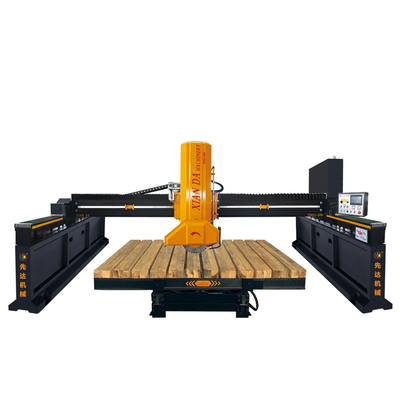 Speed Stone Slab Bridge Cutting Machine With Worktable 0-90°/0-360° And 300-400mm Blade