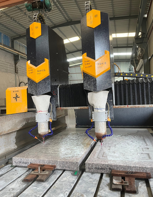 High Capacity 3-Axis CNC Stone Carving Machine For Marble And Granite Processing