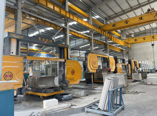 High Speed CNC Diamond Wire Saw Machine CNC-2000/2500/3000 For Special Shapes , Column Slabs