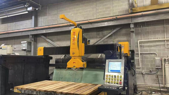 Powerful 5 Axis Stone Bridge Cutting Machine For Special Shape Arbitrary-shaped Lines