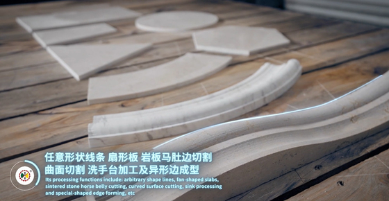 Xianda Italian CNC Multifunctional Countertop Machining Center 5 Axis Bridge Saw Stone Cutting Machine