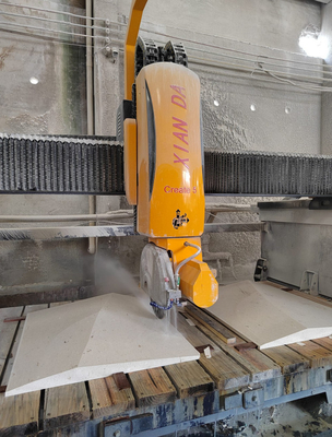 Xianda Brand Italian System 5 Axis CNC Bridge Saw Automatic Marble Granite Quartz Slab Milling Machinery Kitchen Sink Countertop Making Stone Cutting Machine Factory Price