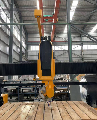 5 Axis CNC Bridge Saw Machine For Marble Kitchen Countertop With Italy Esa System Automatic Program Software Stone Cutting