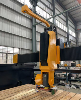 5 Axis CNC Bridge Saw Machine For Marble Kitchen Countertop With Italy Esa System Automatic Program Software Stone Cutting