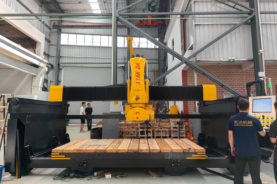 Italian System 5 Axis CNC Bridge Saw Milling Machinery Kitchen Sink Countertop Special Shapes
