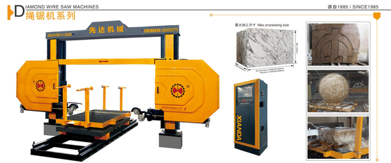 4-Axis CNC Diamond Wire Saw Machine With Automatic Control System For Marble , Granite