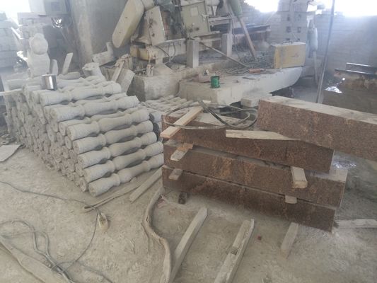 High-Efficiency 4PCS Baluster Cutting Machine with PLC/CNC Control and 500mm Max Processing Diameter for Stoneworking