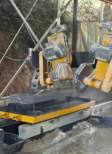 CNC Twin Blade Stone Arc Chamfering Machine for Granite & Marble 45° High Precision